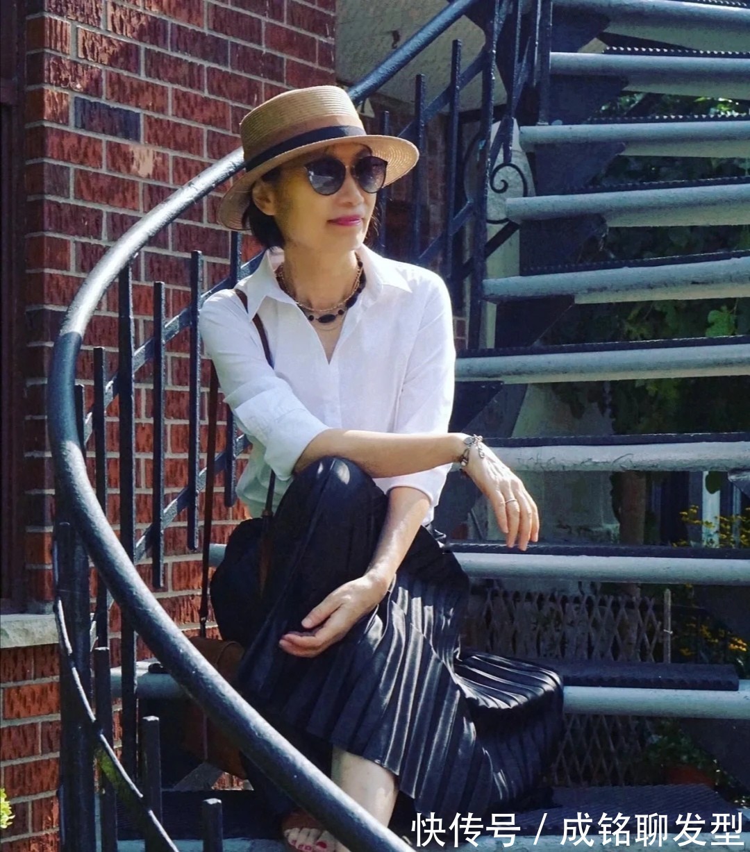 衬衫|六十岁的女人别乱穿,学会博主的这三种穿衣公式,随意大方又减龄