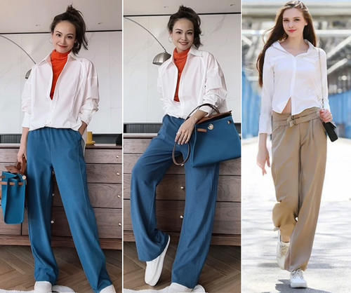 今春“阔腿裤＋运动鞋”为什么这么火？看完这些搭配示范你就懂了