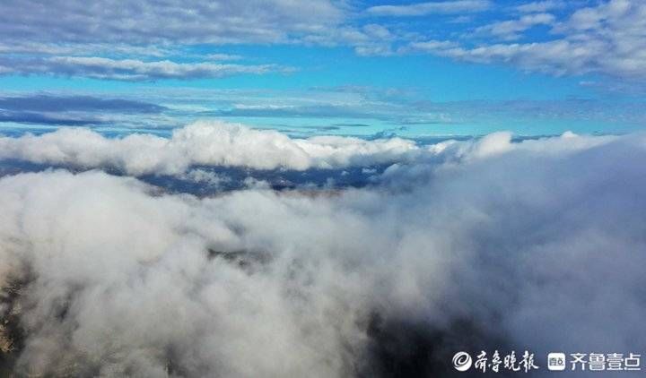 潭溪山|秋雨送奇幻，淄博潭溪山现罕见云海奇观