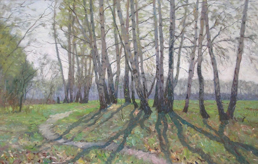 美术学院&俄罗斯艺术家谢尔盖恰布里金风景油画作品