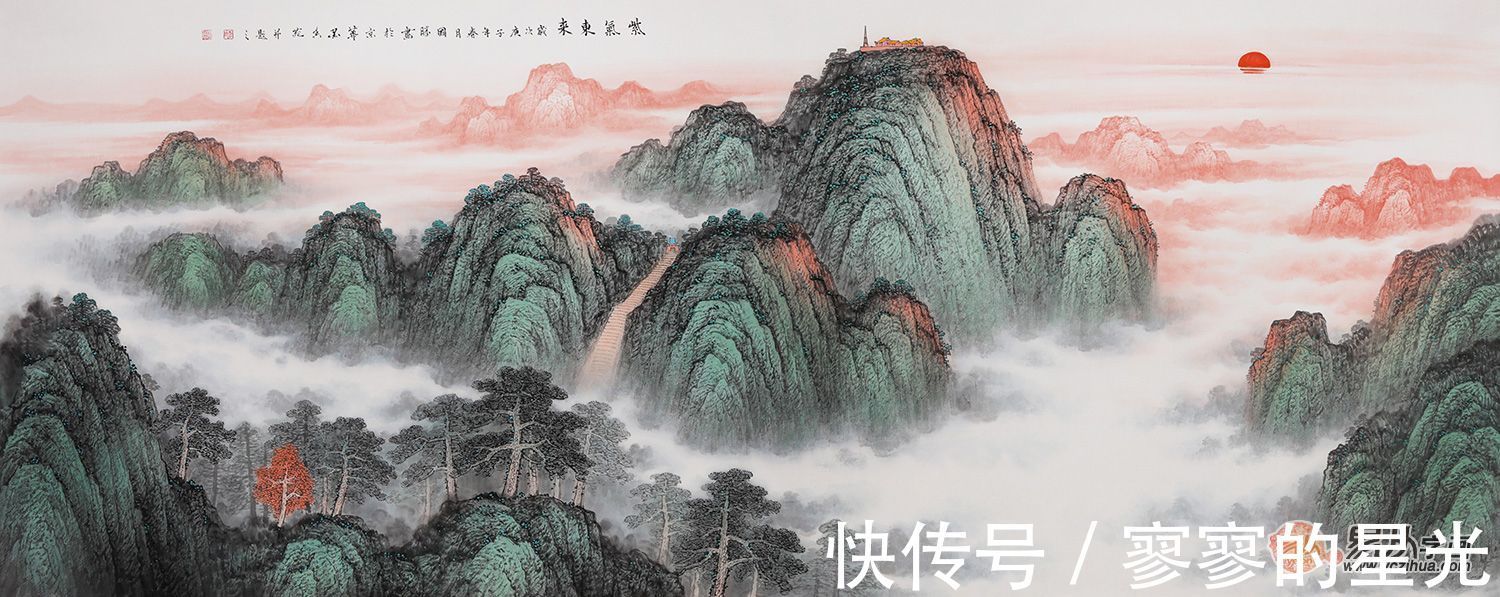 山水画&李国胜山水画 气韵悠远 给人一种走入大自然的感觉