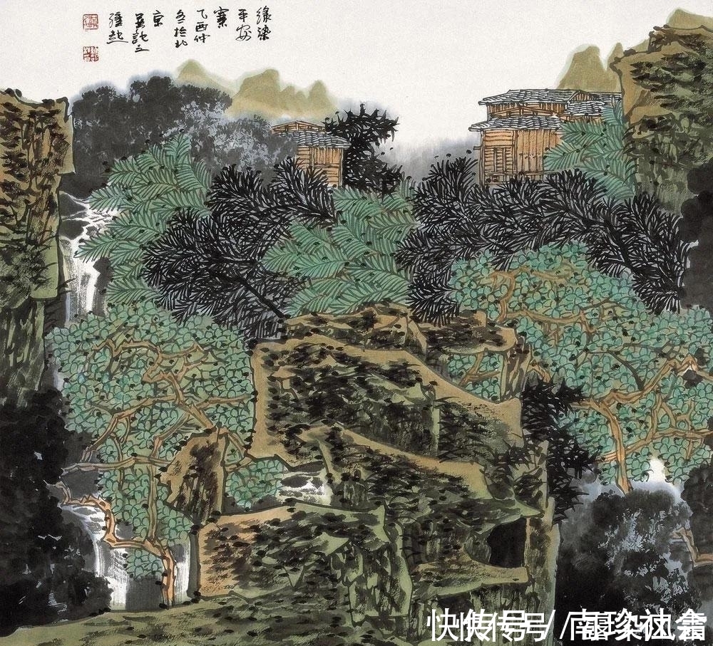 金碧山水&青绿山水好看,入国展却很难,“满家”小青绿如何成为国展常客?