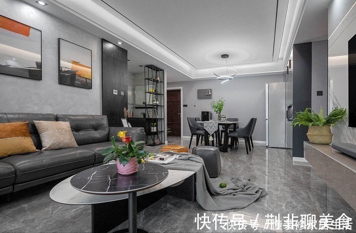 三居室|花15W装修104㎡三居室，现代风格实景，全房满满的高级感