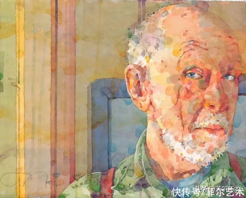 画家|水彩画家泰德纳托尔笔下的人物生动活泼，色块叠加得恰到好处