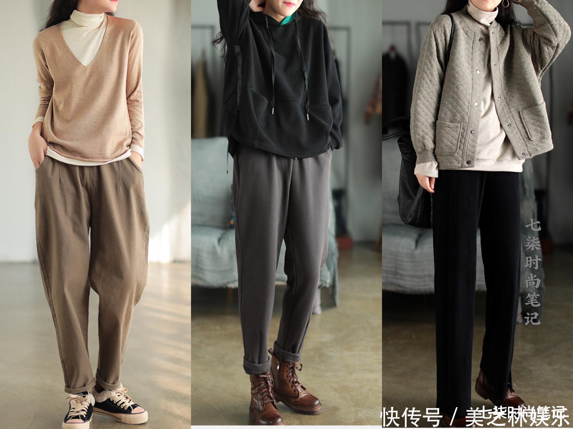 恬静|秋冬慵懒舒适的日常穿搭,落落大方又温柔恬静的文艺范,有你喜欢