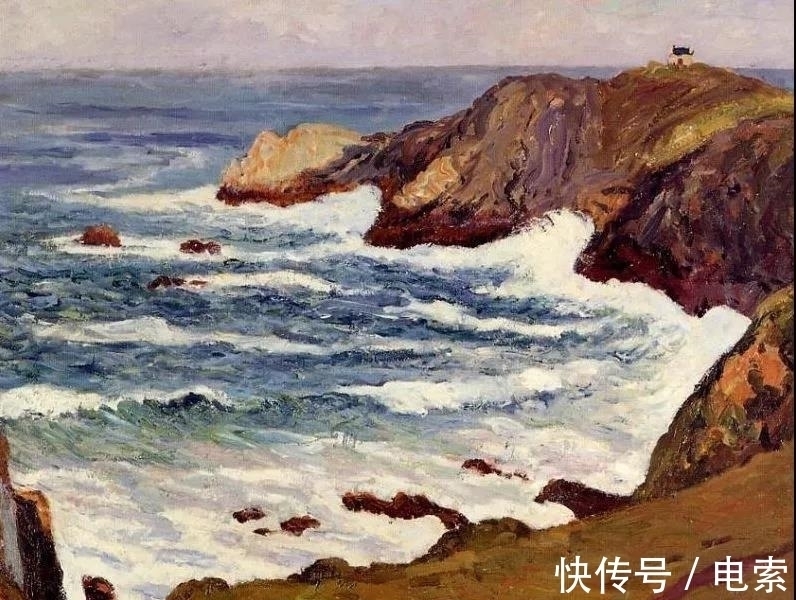 风景@他是法国著名印象派画家,风景油画集合众家之技法,然后自成一格