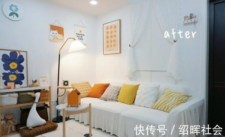 客厅|36㎡经典“老破小”改造后,堪比50㎡,麻雀虽小五脏俱全!
