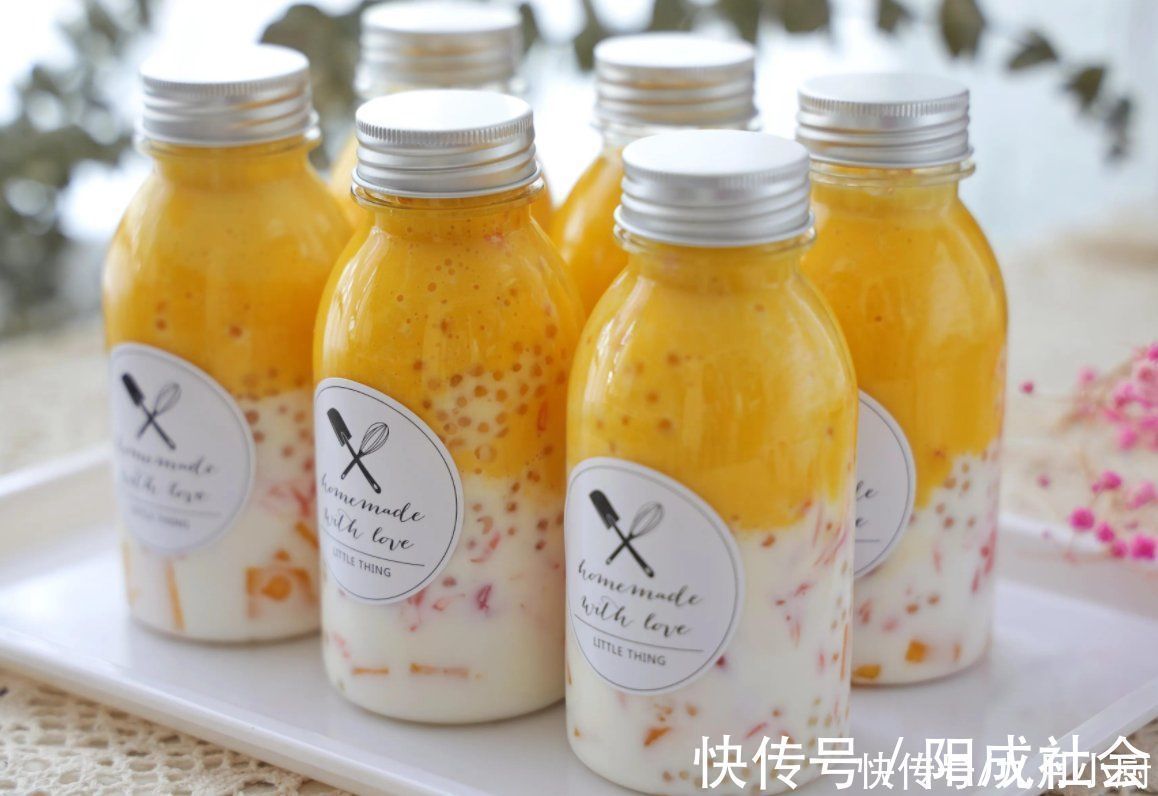 杨枝甘露|孩子爱喝“杨枝甘露”,20一杯太贵!自己做花5元,比买的好喝