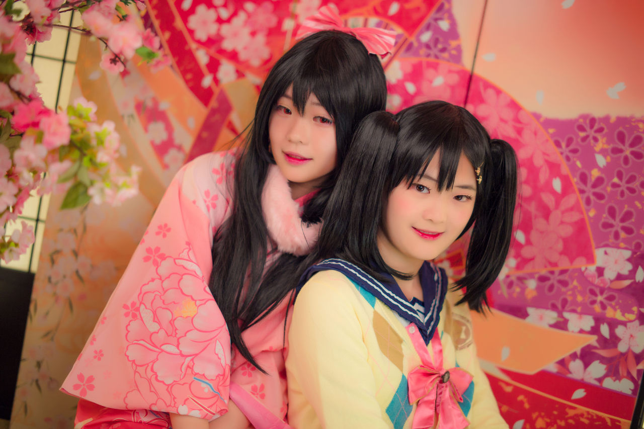 lovelive矢泽妮可cosplay，妮可正月未觉醒