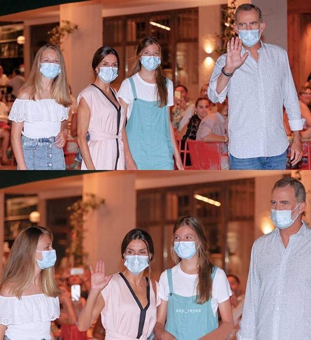 诺拉|西班牙全家集体换装!长公主首次穿一字肩,食指戴戒指渴望恋爱