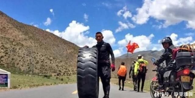 川藏线上一群“拿破仑”：每天滚轮胎，运气好半月可以挣100万？
