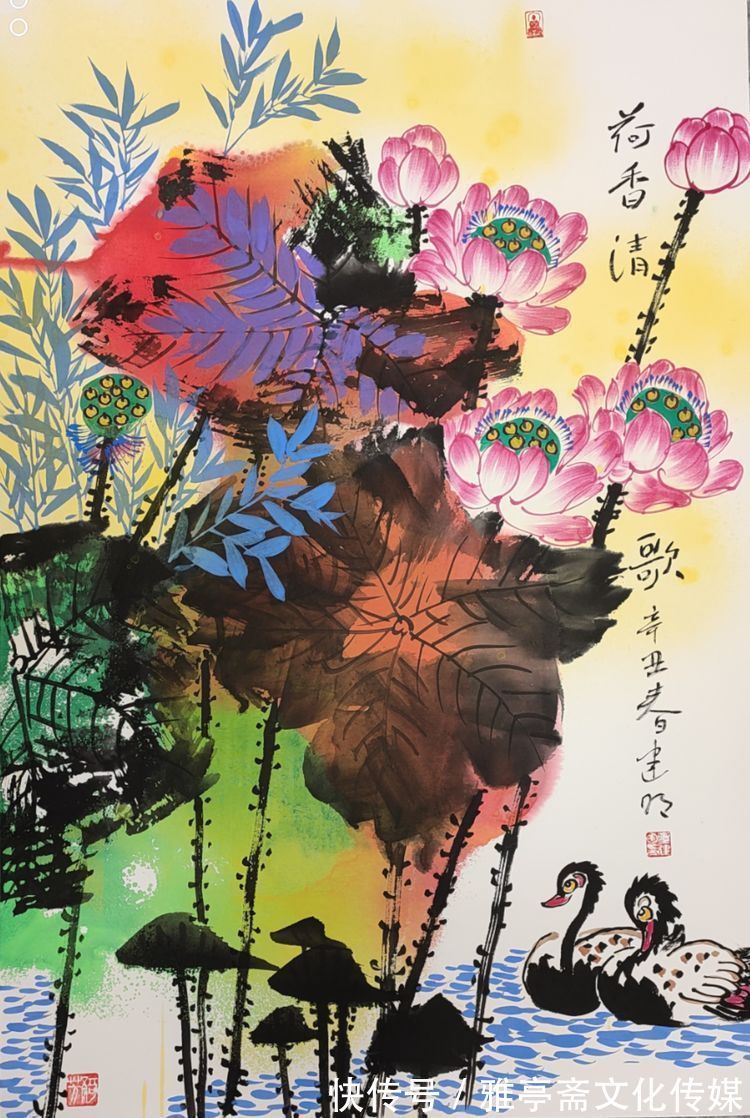 童银生&画家童建明(童银生)花鸟作品展《一团荷气》第八期全网联展(精品展)