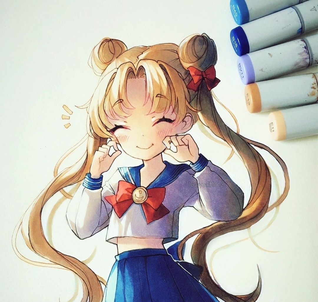 素材|马克笔动漫人物素材资料库,总有一张心仪的!