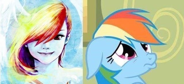 小马|当《小马宝莉》变“拟人欧美”画风,柔柔变宅男女神,黛西变男生