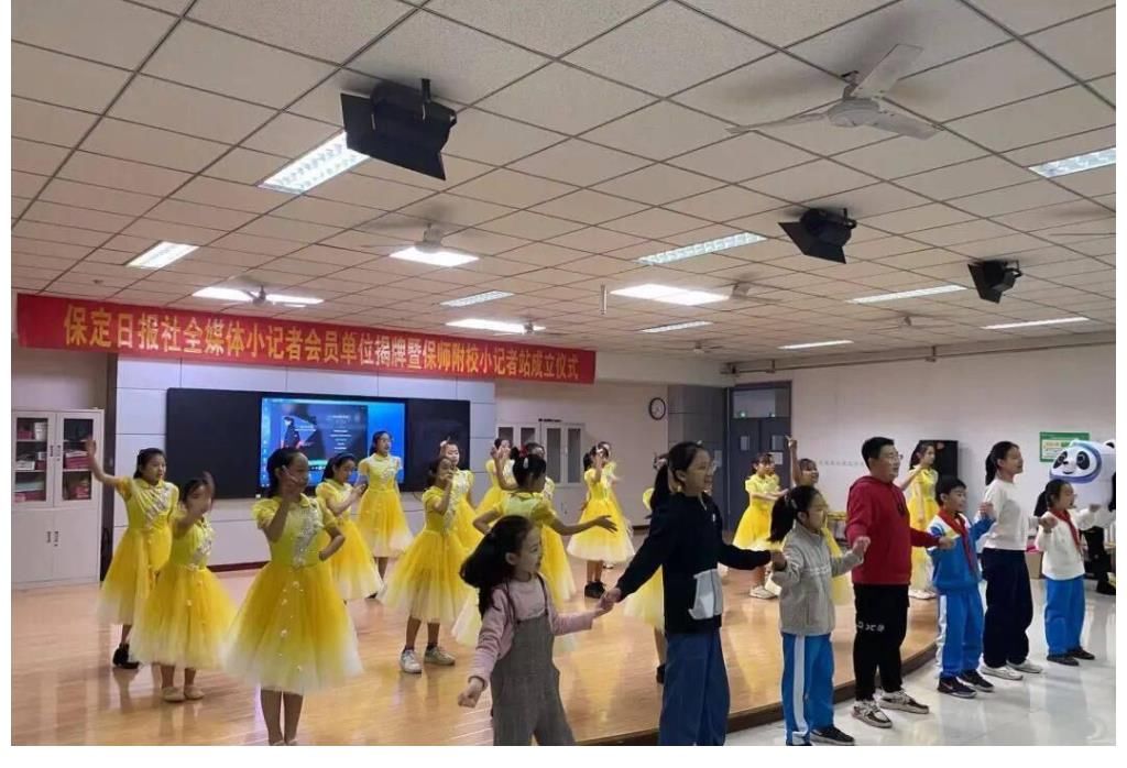 保师附校学生节目《一起向未来》 参演2022年保定春节联欢晚会节目录制