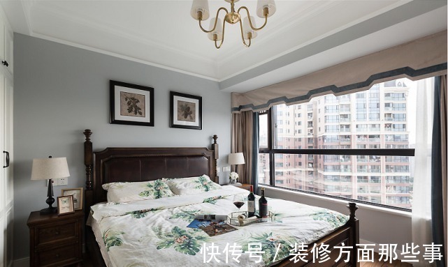 深色系|120平美式风三居室,高雅家具搭配轻奢金属系装饰艺术气息十足