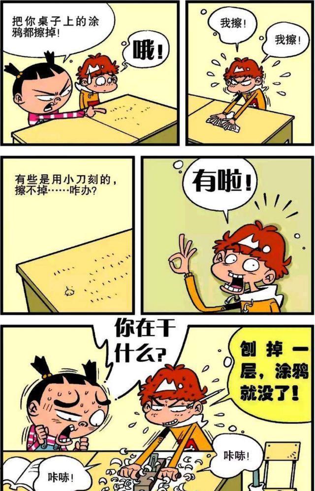 a2981|阿衰漫画：吃饭时总被教育，葵花点穴手防身！食物的作用