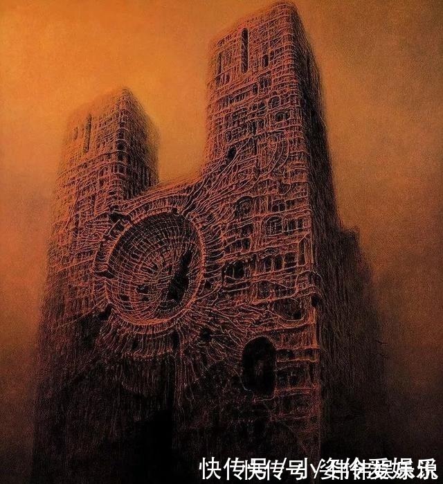 济斯瓦夫·贝克辛斯基!死后的世界什么样?两个起死回生的人画了出来,让人越看越发毛