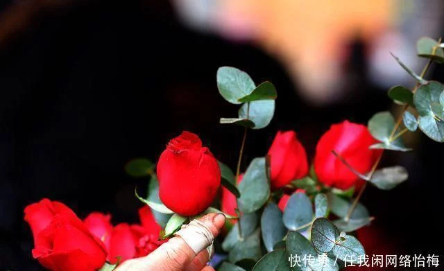 花卉市场受欢迎,生意兴隆,尤其是玫瑰:你给你的家人买了花吗?