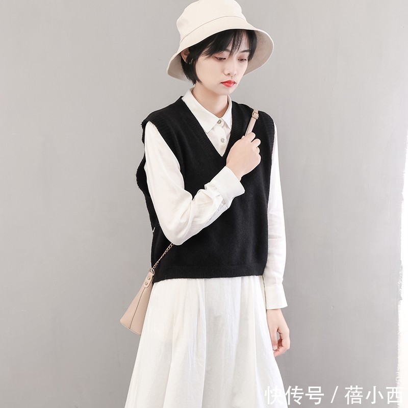 衬衫|秋季,穿上“黑色马甲”,让你遇见不一样的美好