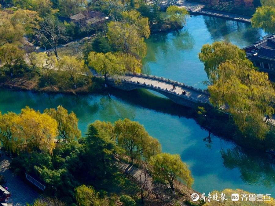 于平松|大明湖的桥造型精美，为景区增添了诸多韵味