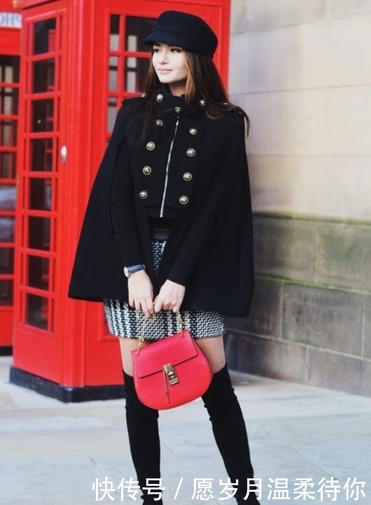 遇上黑色|谁说大冷天不能穿短裙?配一双长靴,冬季也要任性扮靓