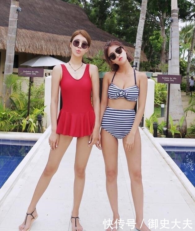 女性|比基尼泳衣小姐姐,清新活泼,更显女性时尚感