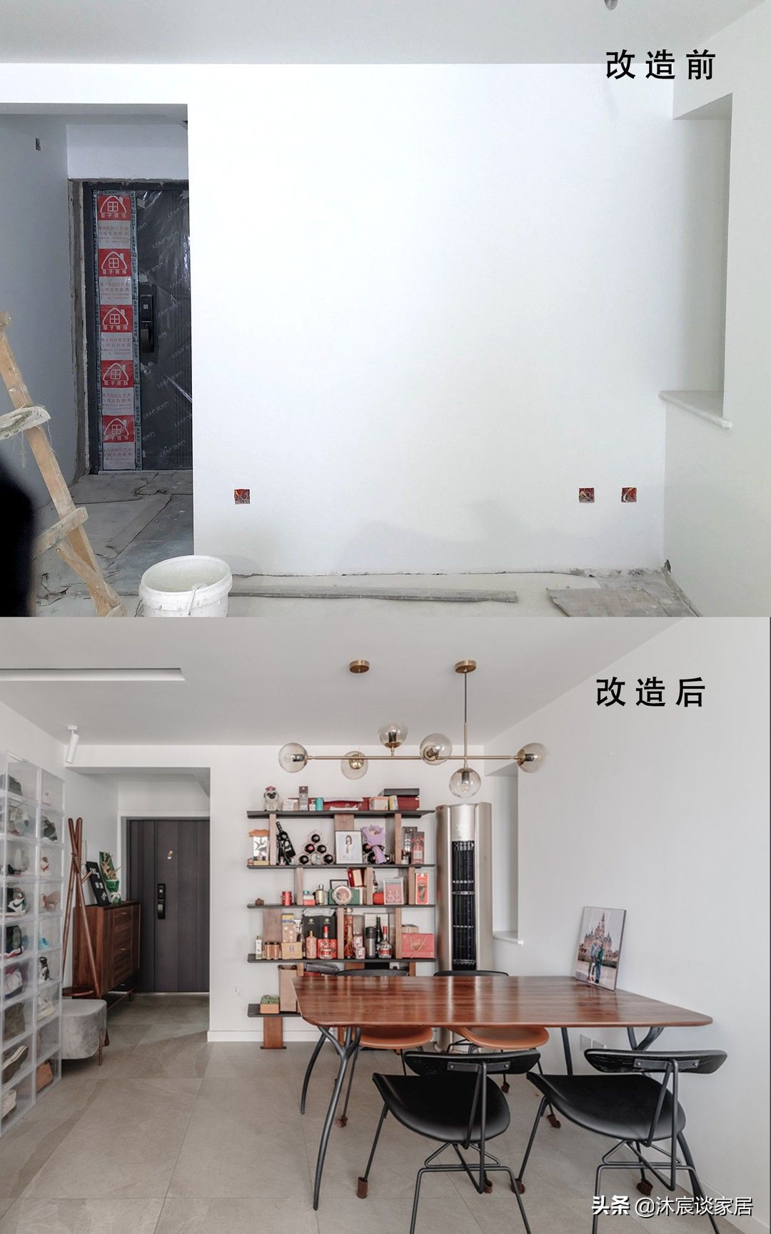 卧室|她家看着平淡,但简洁清爽,用窗帘隔出一间卧室,温馨且幸福