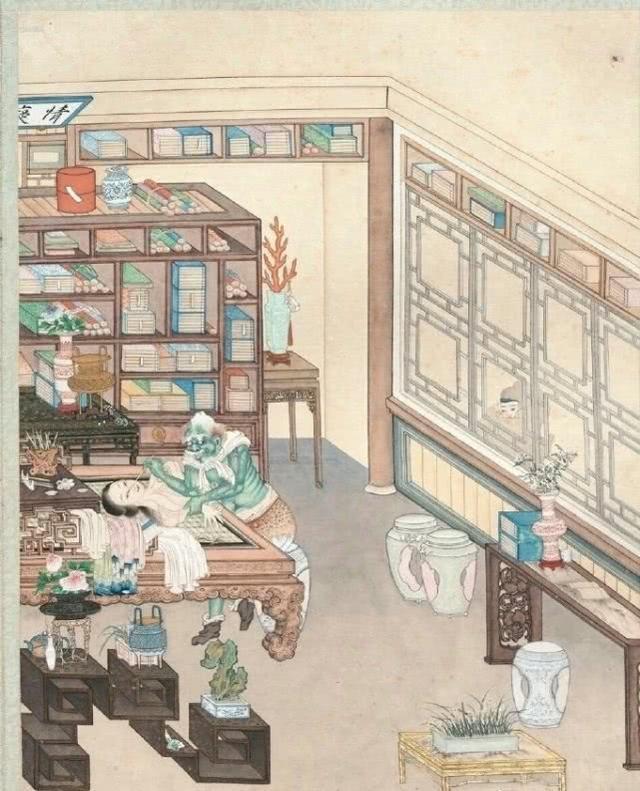 清朝一幅女鬼图,很多网友都不敢看,放大10倍你看她在干什么!