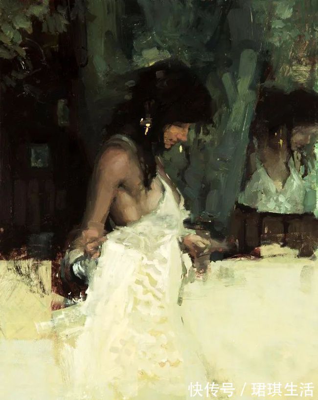 艺术家$艺术家杰里米·曼恩的油画,颜色既生动又大气!