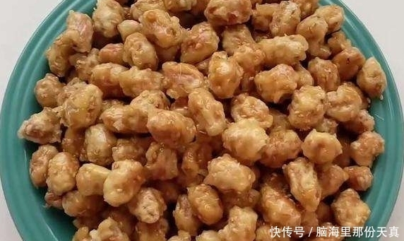 一个鸡蛋加进花生,口感太好吃了,全家人喜欢吃,放一个月仍酥脆