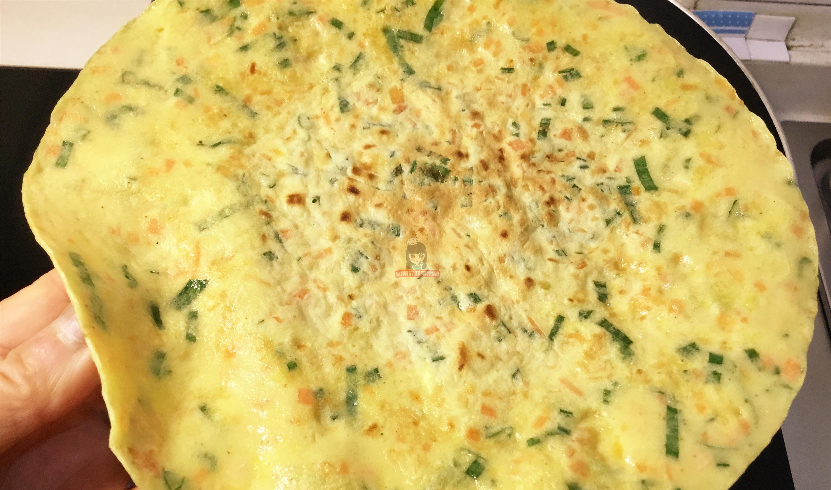  快速|最快速早餐饼，4个鸡蛋，一碗面，筷子搅一搅，5分钟做好10张