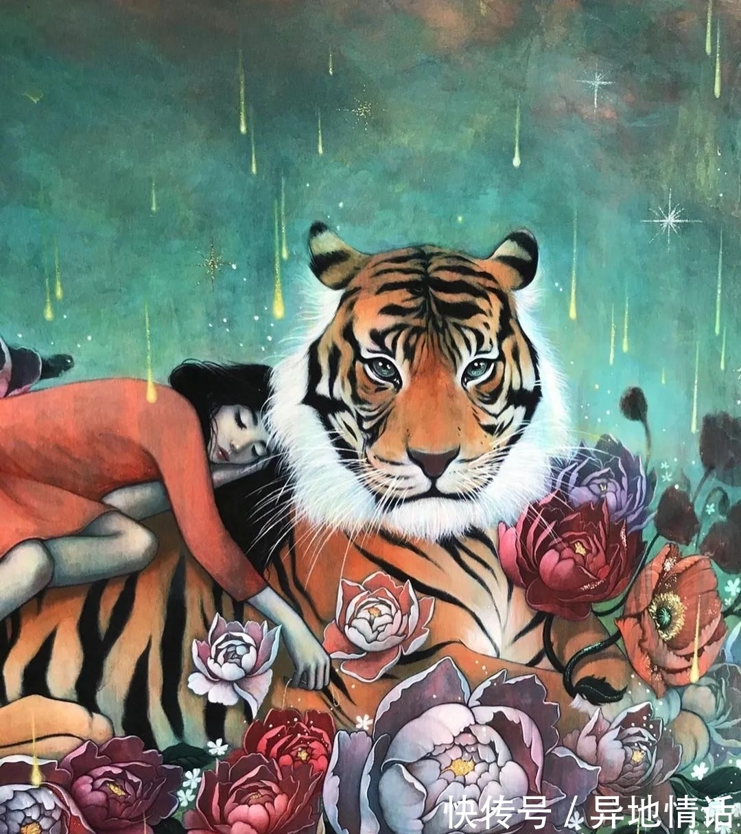 斯特拉·伊姆·赫特伯格@她手绘插画女孩,独特的气质,比任何头像壁纸还美