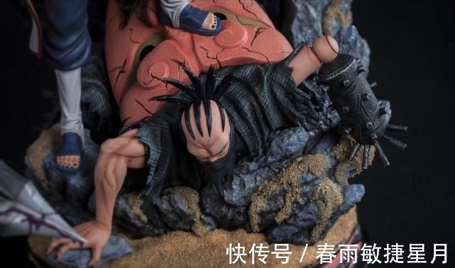 伤疤|火影晓组织的手办,蝎的傀儡突破次元壁,迪达拉手臂伤疤逼真