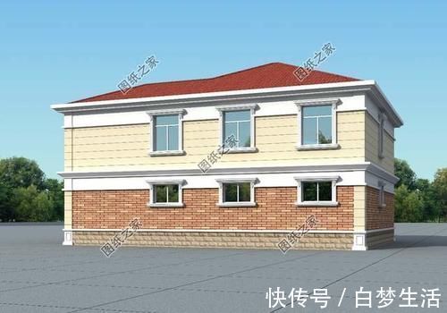 别墅|五开间二层自建房布局图,看了谁还在城里买房啊