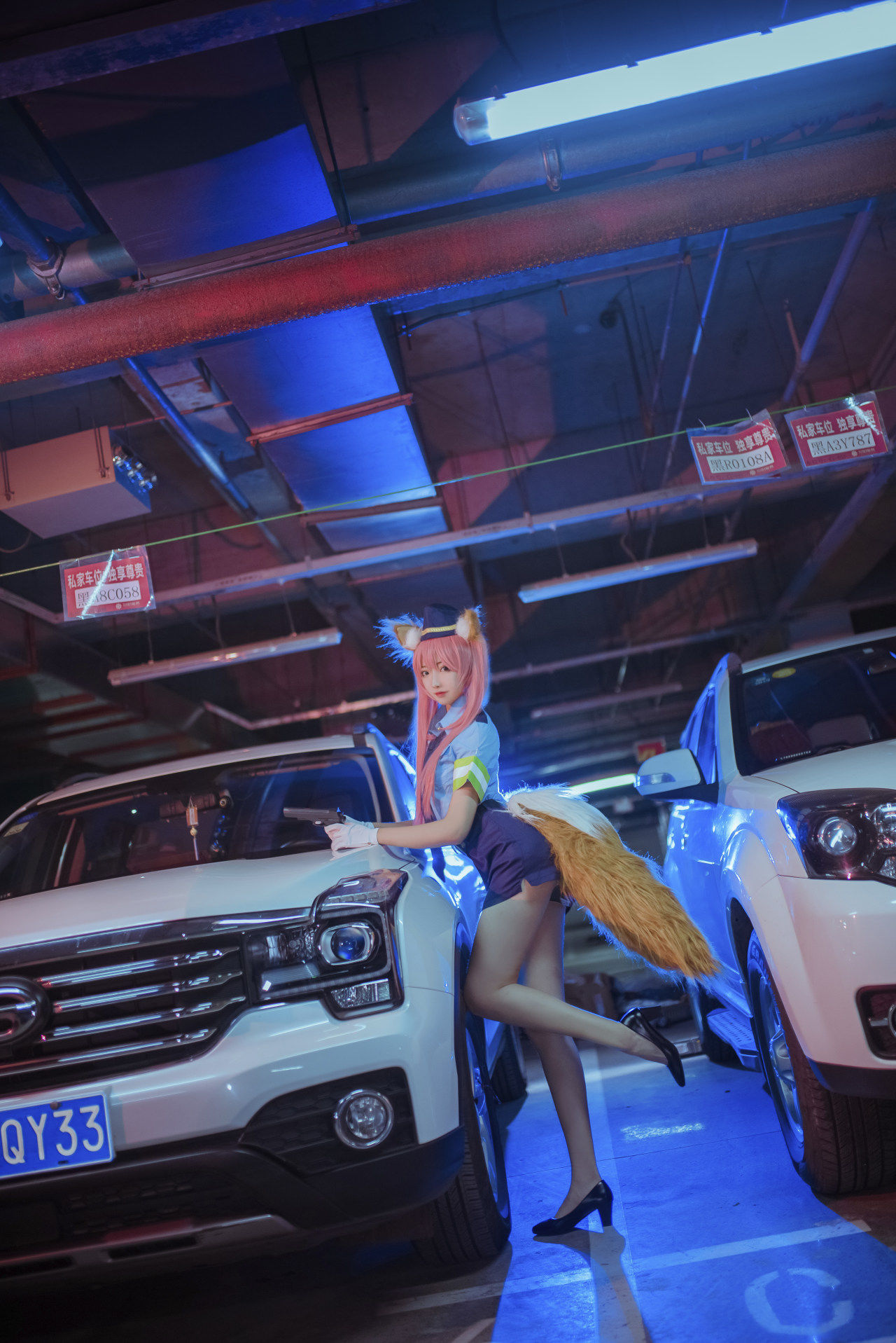 玉藻前女警cosplay