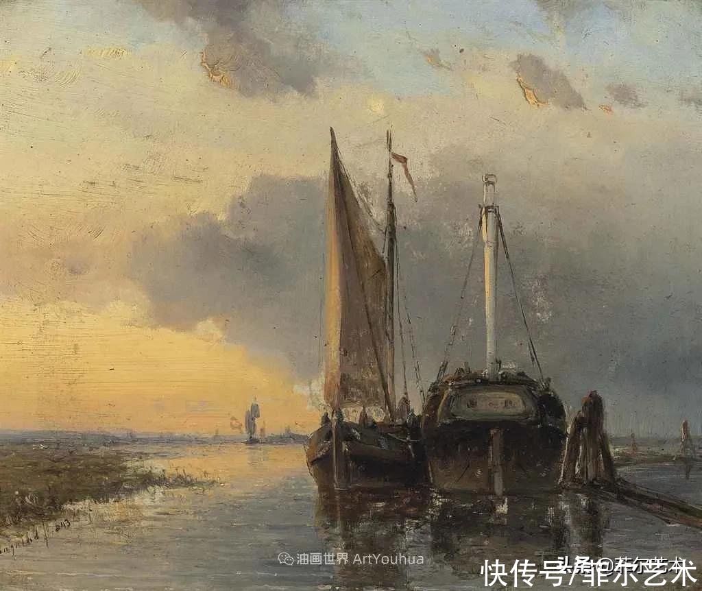 克劳德·莫奈|莫奈眼中的老师，印象派的直接启蒙者，荷兰画家约翰·琼坎德油画