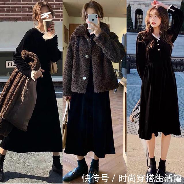 tips 秋冬多穿这3条连衣裙,时髦显瘦又气质,配大衣棉服穿就很美