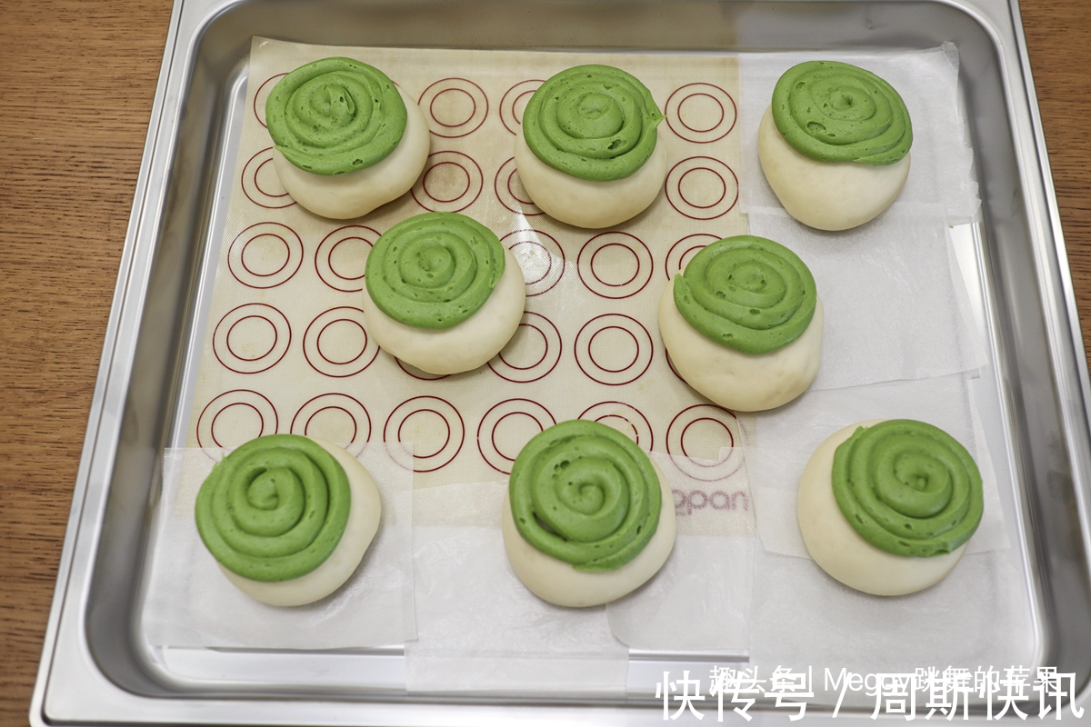 抹茶粉|超好吃的墨西哥抹茶红豆包，自己做的实惠又踏实，早餐吃倍儿美