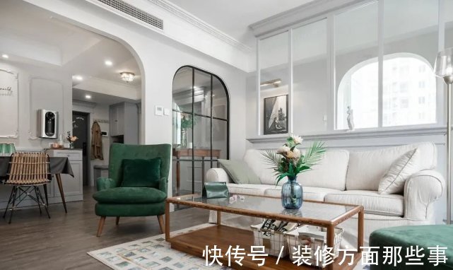 三居室|118㎡优雅美式三居室,高颜值隔断强势入镜!