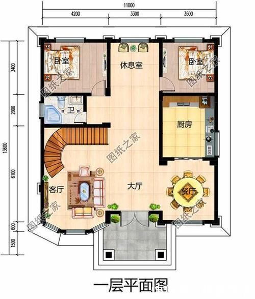 卧室|中国最漂亮的三层别墅设计图，这么好的房子再也找不出第二个