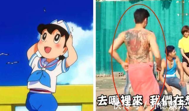 真人版|哆啦A梦真人版静香和大雄身份转换,看到小夫的样子心都碎了