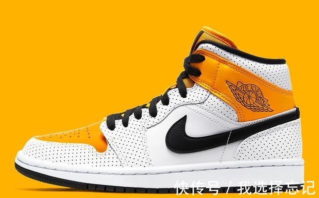 laser orange 超高辨识度！白橙Air Jordan 1 Mid首度释出！