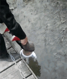 |搞笑GIF趣图:面壁思过唱世上只有爸爸好反省一下