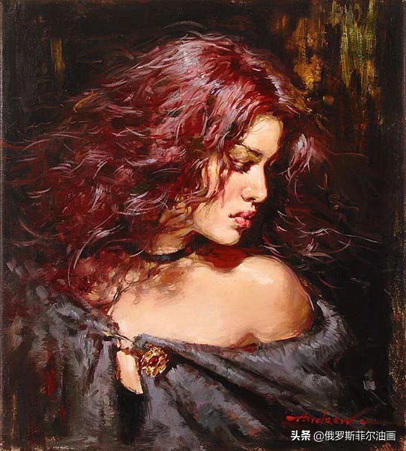赏读&奔放美艳,活力无限~俄罗斯画家安德鲁的油画作品赏读