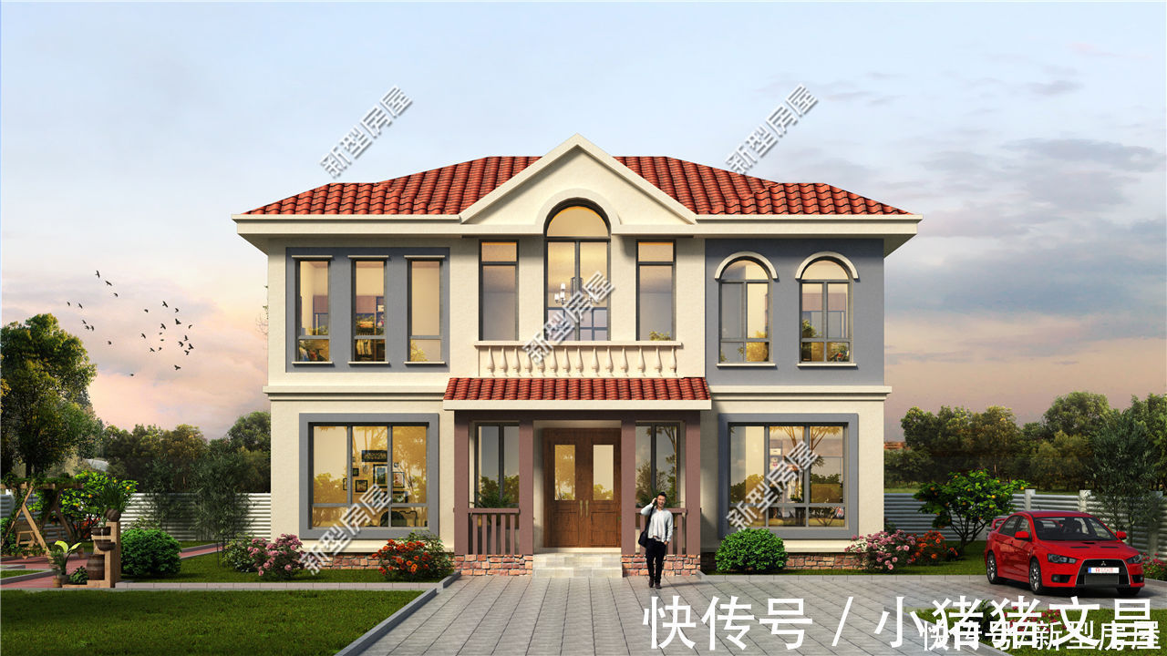 占地|占地100多平,多卧室设计,这样的农村别墅25万能盖起来吗?