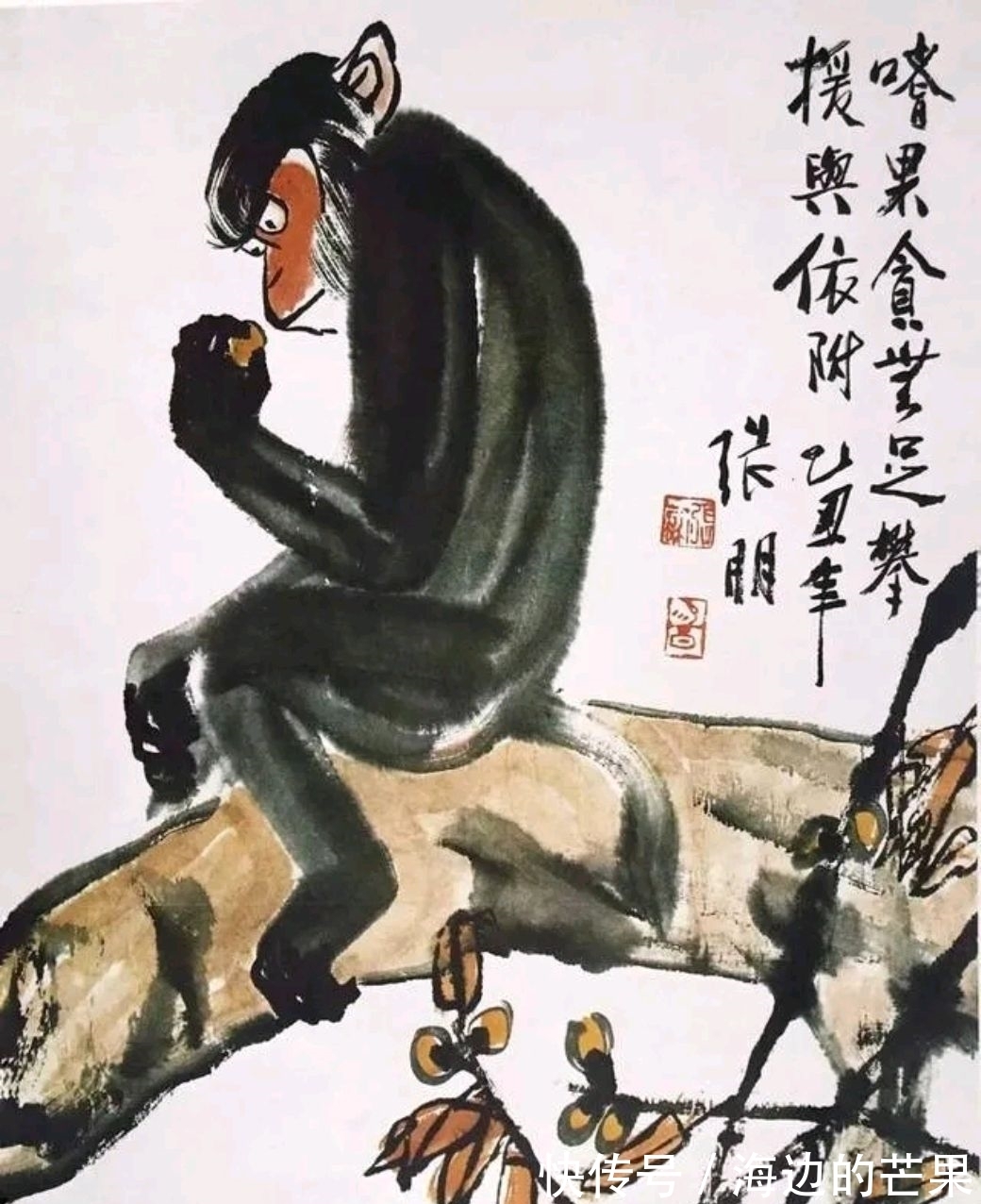 画品$国画家|人品、画品皆高逸,张朋大写意花鸟画