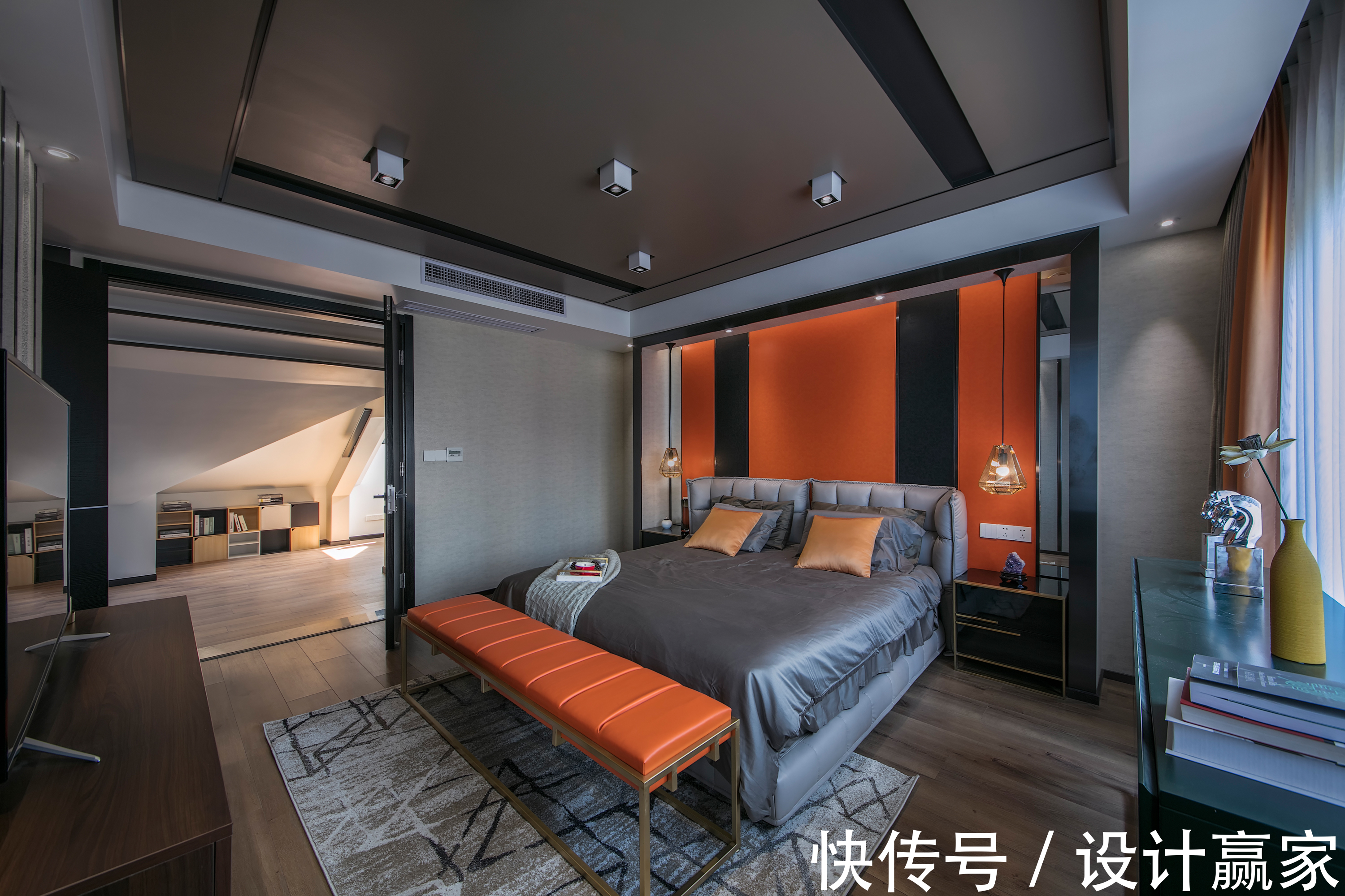 黑白茶几|240㎡花园洋房，88万打造的精英人士家，满是低调的奢华