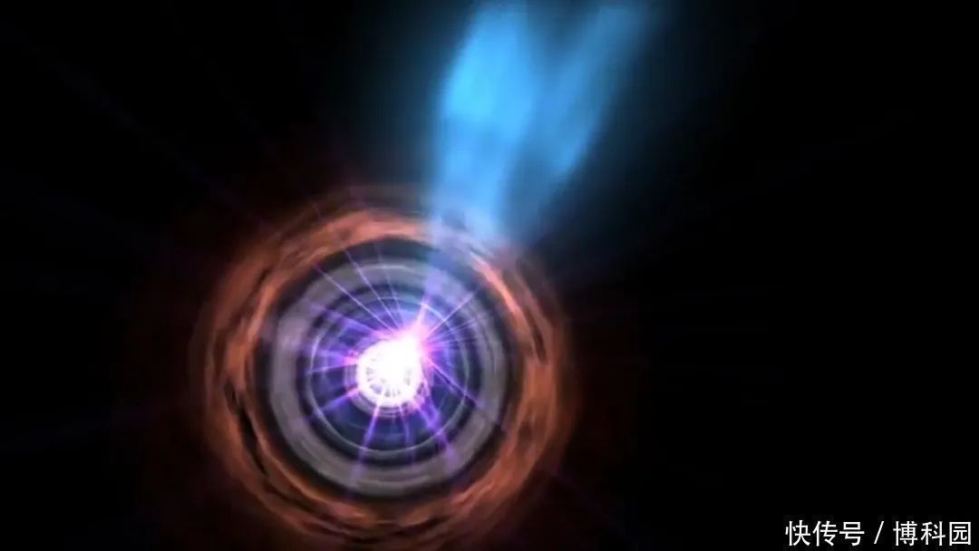 天体物理学 首次从两个碰撞合并的星系中，探测到相对论射流，速度接近光速