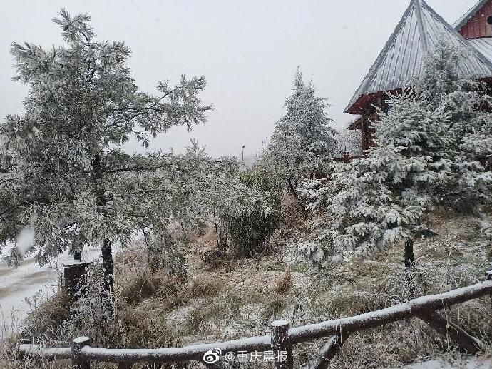 银装素裹|银装素裹！城口黄安坝景区下雪了